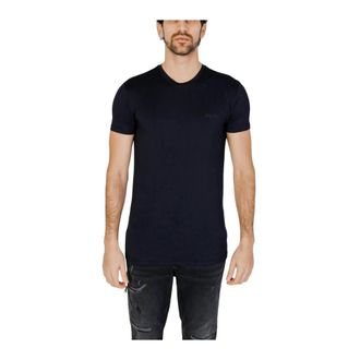 Antony Morato T-Shirts, male, Blue, Size: 2XL Crew Neck TShirt Basic Style