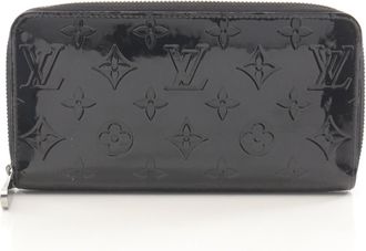 Louis Vuitton Black Noir Vernis Leather Long Wallet (Bi-Fold) (Pre-Owned)