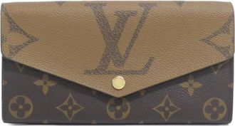 Louis Vuitton Brown Coated Canvas Long Wallet (Bi-Fold) (Pre-Owned)