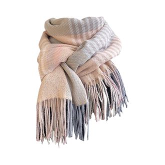 Generic Light Neck Scarf Scarf Classic Warm Soft Large Blanket Wrap Shawl Christmas With Lights Pink A