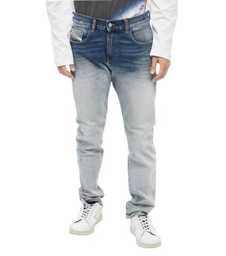 Diesel Light Blue Slim Mid Rise Jeans