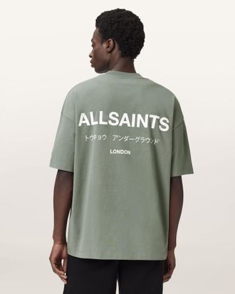 AllSaints Underground Oversized Crew Neck T-Shirt