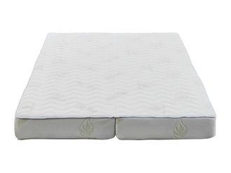 VENTE-UNIQUE.COM Colch&oacute;n para sof&aacute; cama tela blanco