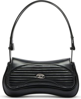 Diesel Play - Clutch in perforated and quilted PU - Clutches - Woman - Black