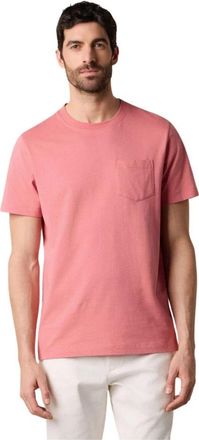 Brooks Brothers Cotton Pocket T-Shirt - Heren - T-shirts - Roze - 3XL - Katoen - Tops