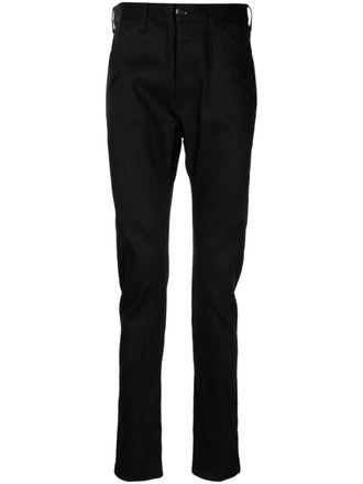 The Viridi-Anne Pantaloni slim a vita media - Nero