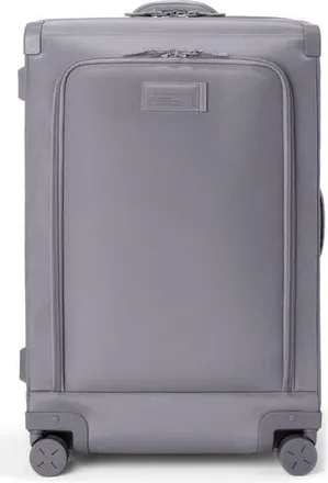 DAGNE DOVER Sydney Checked Rolling Luggage in Ash Grey at Nordstrom Rack