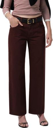 Citizens Of Humanity Lindz Straight Leg Jeans in Burgundy at Nordstrom, Size 23