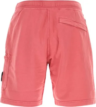 Stone Island Geranium Bermuda Shorts - Pink