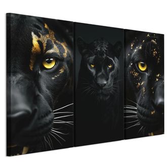 OEM Cuadro Sobre Lienzo Italiano De 90 X 60 Cm, Tr&iacute;ptico - Estilo Moderno - Animales Cuadro Sobre Lienzo Italiano De 120 X 80 Cm, Tr&iacute;ptico - Estilo Modern