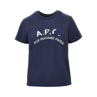 A.P.C. A. P.C. Vintage effect logo embroidery T-shirt Woman XS
