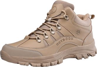 Generic Hiking Shoes for Men Waterproof, Ankle Boots for Men, Sneakers Non-Slip Soles Sports Shoe High Top Trekking Shoes Hard Wearing Walking Boot Breathable