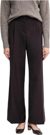 Gaud&igrave; Wijde broek - Dames - Wijde Broeken - Bruin - M - Polyester - Broeken