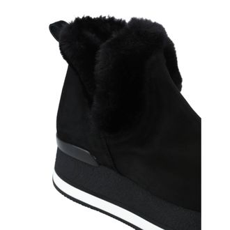 Hogan Faux Fur Trim Booties