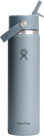 Hydro Flask 24-Ounce Wide Mouth Flex Straw Cap Bottle in Shale Gray at Nordstrom