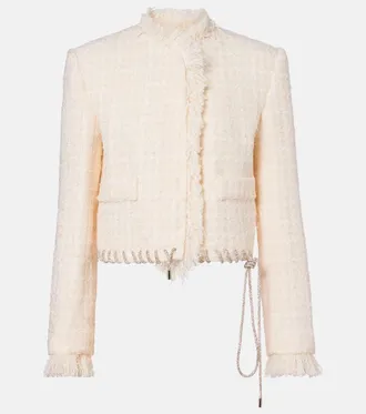 Area Embellished tweed jacket