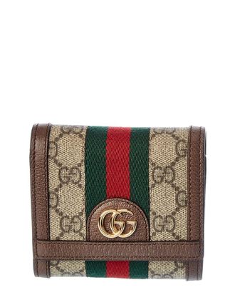 Gucci Ophidia Gg Supreme Canvas & Leather Coin Purse