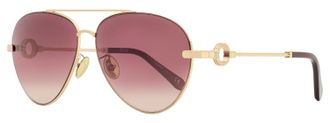 Omega OM0031H Pilot Double Bridge Sunglasses - Gold