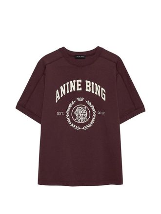 Anine Bing Jaylin Tee Collegiate - Fig