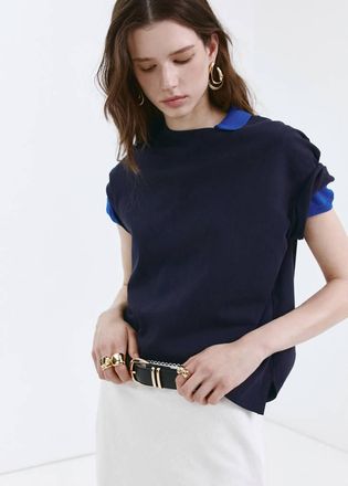 Mango Orecchini ovali irregolari oro - Donna - Taglia unica - MANGO