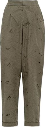 Alpha Studio Geplooide Broek - Dames - Broeken - Grijs - L - Broeken