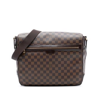 Louis Vuitton Pre-owned Womens Damier Ebene Spencer - Brown Textile - One Size