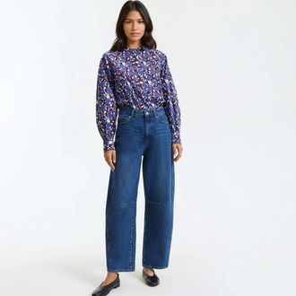 La Redoute Collections Wijde barreljeans