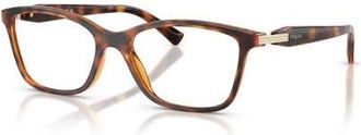 Vogue Eyewear 52mm Rectangle optical glasses in Brown at Nordstrom