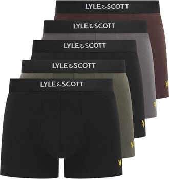 Lyle & Scott Heren Henrick Katoenen Boxershorts (5-pack) (Multikleur)