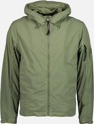 C.P. Company Mens Flatt Nylon Reversible Hooded Lens Jacket - Tan - Size: 44/Regular