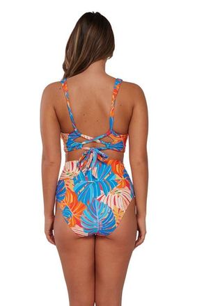 Sunsets Hannah High Waist Bikini Swim Bottoms in Zesty Tropicana at Nordstrom, Size X-Large