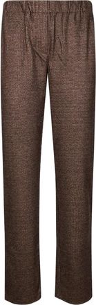 Max Mara elasticated-waistband straight trousers - Brown