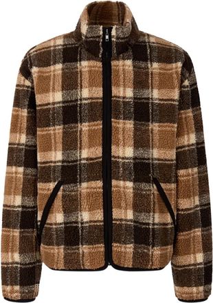 STUDIO TOMBOY checked-pattern jacket - Brown