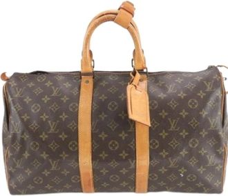Louis Vuitton Pre-owned Weekend Bags, male, Brown, Size: ONE SIZE Pre-owned Keepall 45 Travel Bag
