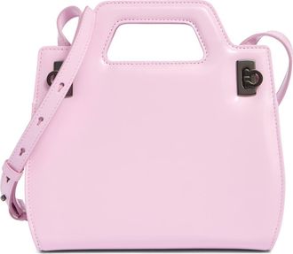 Ferragamo Mini Wanda Leather Top Handle Bag in Light Pink at Nordstrom Rack