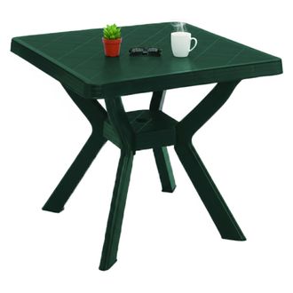 Dmora Dmora Table DExt&eacute;rieur Carr&eacute;e, Made In Italy, 79x79x72 Cm, Couleur Verte