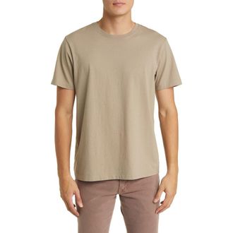 Frame Denim Logo Cotton T-Shirt in Stone Beige at Nordstrom Rack, Size Small