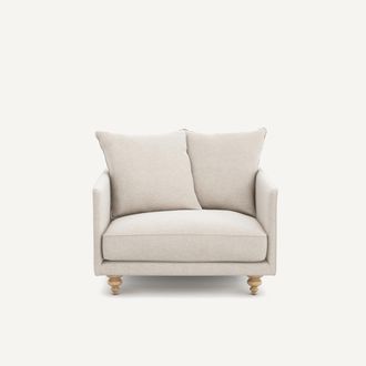 AM.PM Fauteuil, in gem&ecirc;leerd canvas, LAZARE