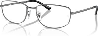 Ray-Ban 56mm Irregular optical glasses in Silver at Nordstrom