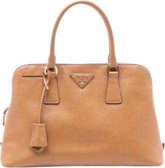 Prada Pre-owned Handbags, female, Brown, Size: ONE SIZE Pre-owned Promenade Satchel