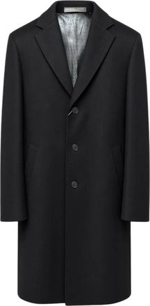 Michael Kors Lange Melton Woljas - Heren - Mantel - Zwart - 2XL - Wol - Jassen