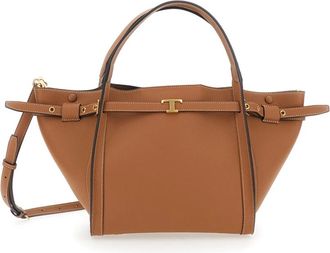 Tod's T Timeless Tote - Dames - Shoppers - Bruin - ONE Size - Leer - Tassen