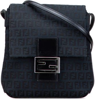 Fendi Pre-owned Fendi Zucchino Canvas Crossbody Ladies 8BT075 JQ5 119 2111