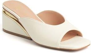 New York & Company Malany Wedge Slide Sandal in White at Nordstrom Rack, Size 8.5