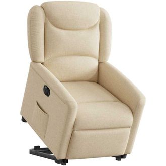 vidaXL Vidaxl - Sill&oacute;n El&eacute;ctrico Reclinable Elevable De Tela Color Crema