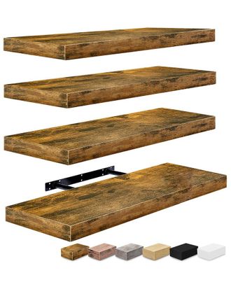 Sorbus Set of 4 Floating Shelves