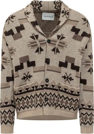 Amaranto Cardigan - Heren - Vesten - Beige - S - Truien & Vesten
