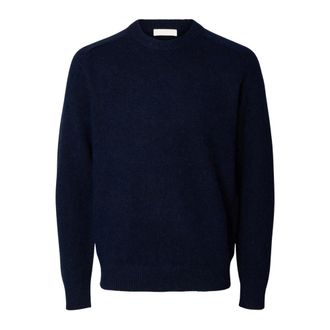 Selected Jersey de punto con cuello redondo - Knitwear - Hombre - Azul - M