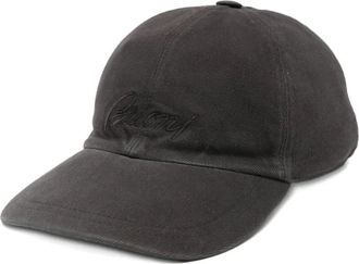 Brioni logo-embroidered baseball cap - Brown