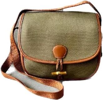 Herm&egrave;s Pre-owned Leather crossbody-bags - Dames - Vintage Schoudertas - Bruin - ONE Size - Leer - Vintage